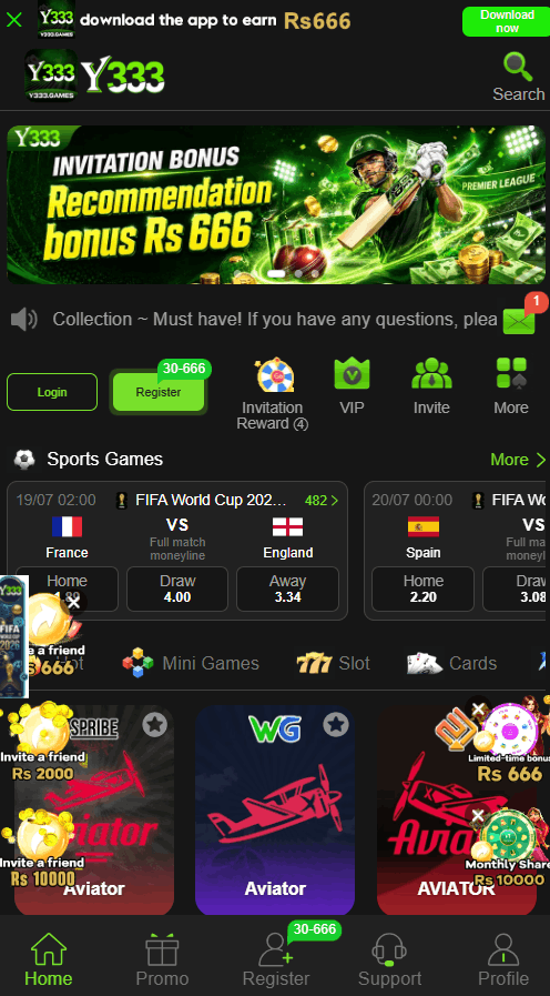 Y333 game app