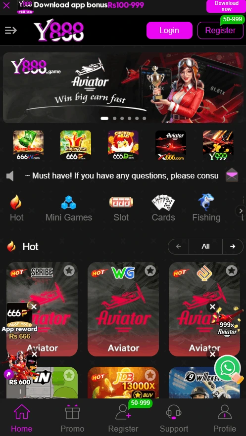 Y888 Game app